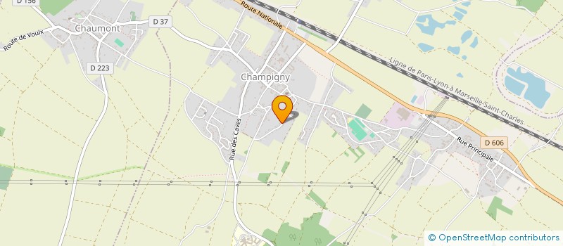 localisation de l'entreprise ASSOCIATION DES JEUNES CHRETIENS  CHAMPIGNY