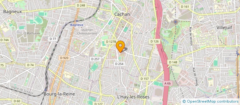 localisation de l'entreprise ASSOCIATION DES JEUNES CREATEURS à CACHAN
