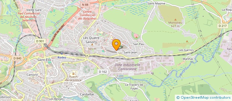 localisation de l'entreprise ASSOCIATION DES JEUNES D'ONET LE CHATEAU à ONET-LE-CHATEAU