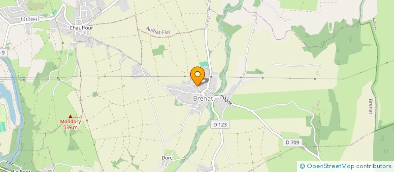 localisation de l'entreprise ASSOCIATION DES JEUNES D'ORBEIL  ORBEIL