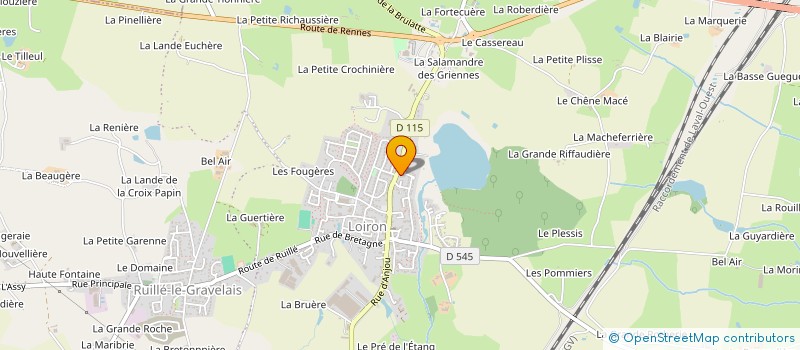 localisation de l'entreprise ASSOCIATION DES JEUNES DE BEAULIEU SUR OUDON  BEAULIEU-SUR-OUDON