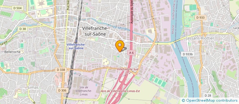 localisation de l'entreprise ASSOCIATION DES JEUNES DE BELIGNY à VILLEFRANCHE-SUR-SAONE