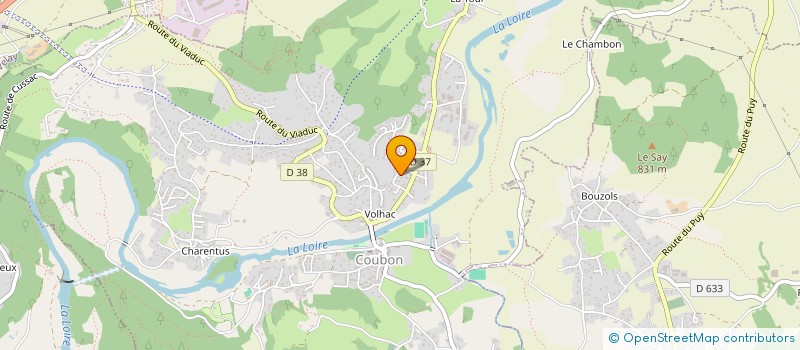 localisation de l'entreprise ASSOCIATION DES JEUNES DE COUBON  COUBON