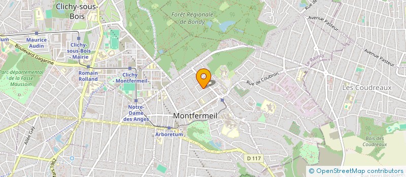 localisation de l'entreprise ASSOCIATION DES JEUNES DE DIATAYA EN FRANCE à MONTFERMEIL