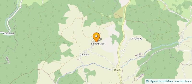 localisation de l'entreprise ASSOCIATION DES JEUNES DE GANILLON  PEBRAC