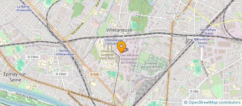 localisation de l'entreprise ASSOCIATION DES JEUNES DE KOMBONTE POUR LE DEVELOPPEMENT à VILLETANEUSE