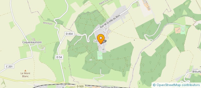 localisation de l'entreprise ASSOCIATION DES JEUNES DE LA COMMUNE DE SAUCHAY  SAUCHAY