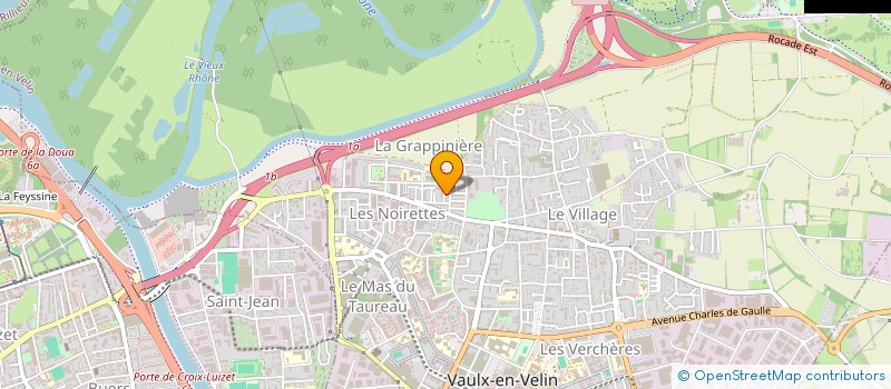 localisation de l'entreprise ASSOCIATION DES JEUNES DE LA GRAPPINIERE (AJG)  VAULX-EN-VELIN