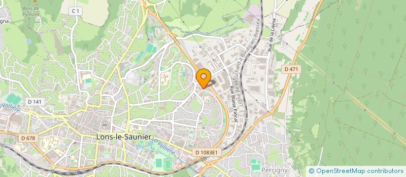 localisation de l'entreprise ASSOCIATION DES JEUNES DE LA MARJORIE à LONS-LE-SAUNIER