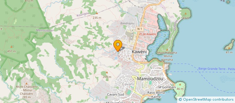 localisation de l'entreprise ASSOCIATION DES JEUNES DE MAHABOURINI DE KAWENI à MAMOUDZOU