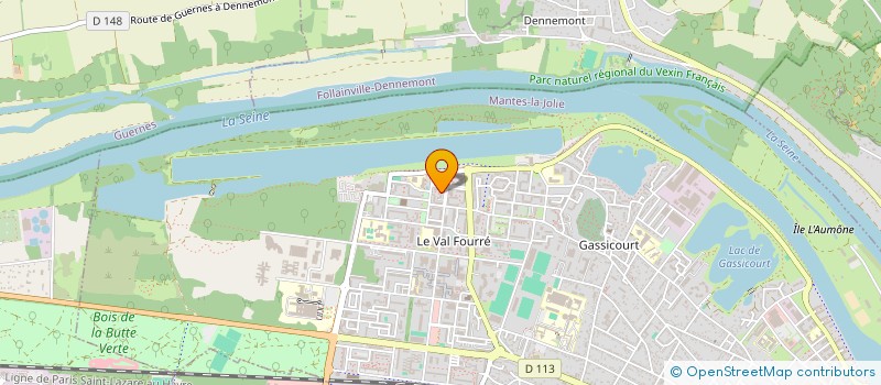 localisation de l'entreprise ASSOCIATION DES JEUNES DE RADAR  MANTES-LA-JOLIE