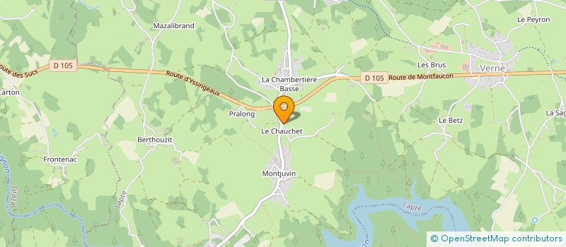 localisation de l'entreprise ASSOCIATION DES JEUNES DE SAINT JEURES 'LA CABANE DU PECHEUR'  SAINT-JEURES