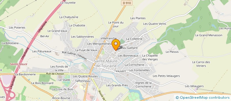 localisation de l'entreprise ASSOCIATION DES JEUNES DE SAINTE MAURE DE TOURAINE à SAINTE-MAURE-DE-TOURAINE
