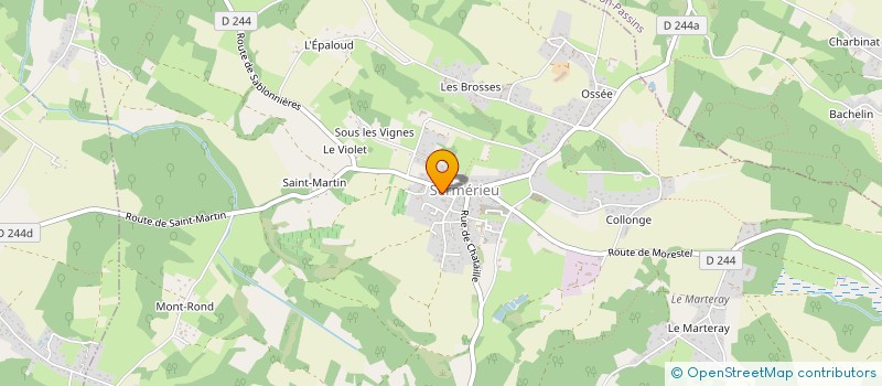 localisation de l'entreprise ASSOCIATION DES JEUNES DE SERMERIEU (A.J.S.)  SERMERIEU