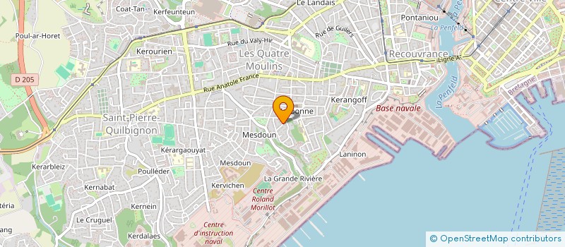 localisation de l'entreprise ASSOCIATION DES JEUNES DIABETIQUES DU FINISTERE à BREST