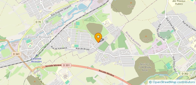 localisation de l'entreprise ASSOCIATION DES JEUNES DU CAJ DE CALONNE RICOUART  CALONNE-RICOUART