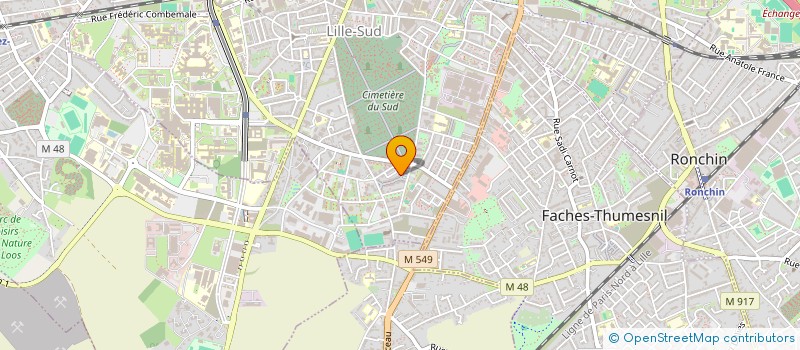 localisation de l'entreprise ASSOCIATION DES JEUNES DU MONDE à LILLE