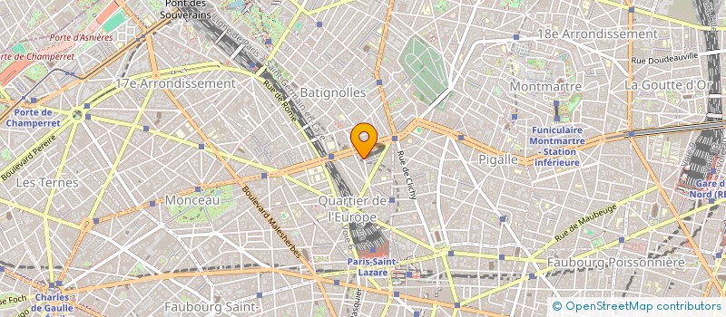 localisation de l'entreprise ASSOCIATION DES JEUNES DU QUARTIER DE L'EUROPE  PARIS