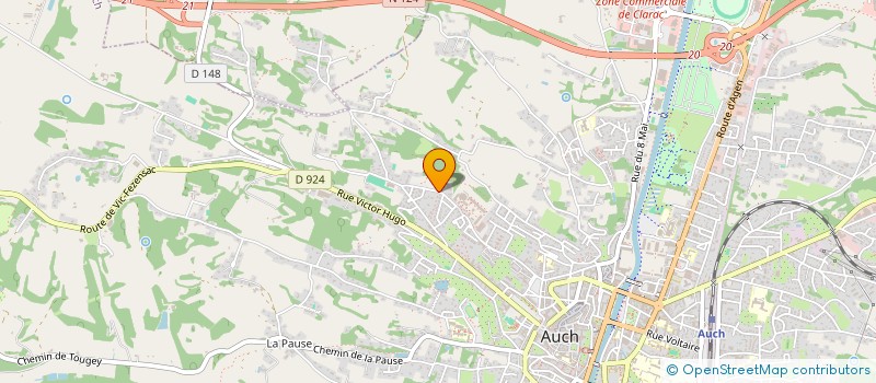 localisation de l'entreprise ASSOCIATION DES JEUNES DU TOURISME  AUCH