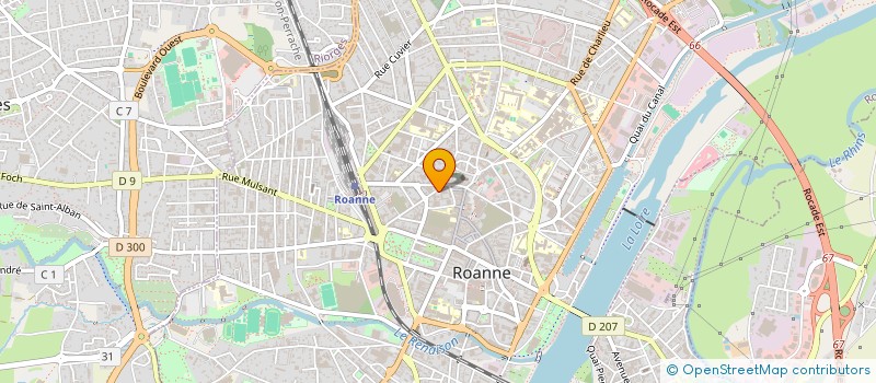 localisation de l'entreprise ASSOCIATION DES JEUNES ELEVEURS CHAROLAIS DE LA LOIRE  ROANNE