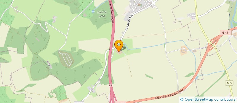 localisation de l'entreprise ASSOCIATION DES JEUNES ELEVEURS DE CHAROLAIS DE LORRAINE  AUGNY