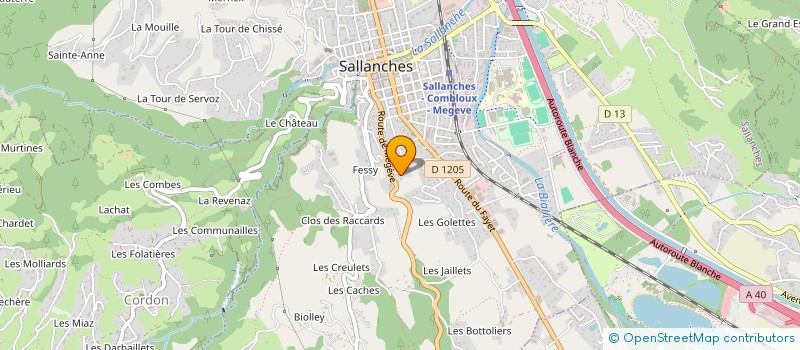 localisation de l'entreprise ASSOCIATION DES JEUNES ETUDIANTS VENDEURS A.J.E.V. à SALLANCHES