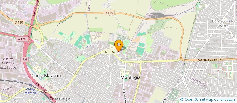 localisation de l'entreprise ASSOCIATION DES JEUNES FEMMES AMBITIEUSES ET SOLIDAIRES  MORANGIS