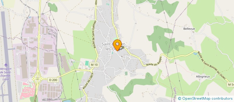 localisation de l'entreprise ASSOCIATION DES JEUNES FOYERS DE SAINT-BONNET-LES-OULES  SAINT-BONNET-LES-OULES