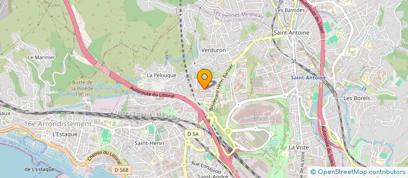 localisation de l'entreprise ASSOCIATION DES JEUNES NOUVELLE VAGUE à MARSEILLE