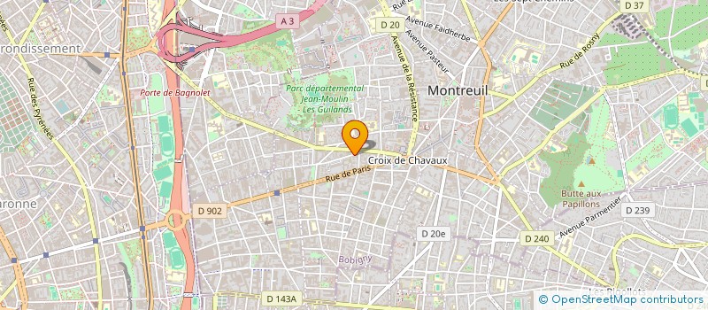 localisation de l'entreprise ASSOCIATION DES JEUNES POUR LE DEVELOPPEMENT DE SELINKEGNY à MONTREUIL