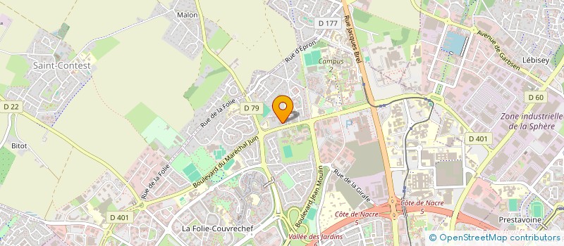 localisation de l'entreprise ASSOCIATION DES JEUNES POUR LE DEVELOPPEMENT ET LA PROTECTION DE L'ENVIRONNEMENT (AJDEPE) - FRANCE à CAEN