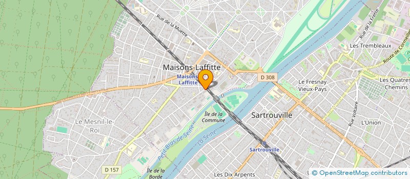 localisation de l'entreprise ASSOCIATION DES JEUNES POUR UN BENIN EMERGENT à MAISONS-LAFFITTE