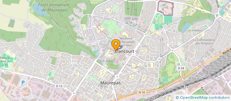 localisation de l'entreprise ASSOCIATION DES JEUNES RESSORTISSANTS DE SINTHIANE EN FRANCE à ELANCOURT