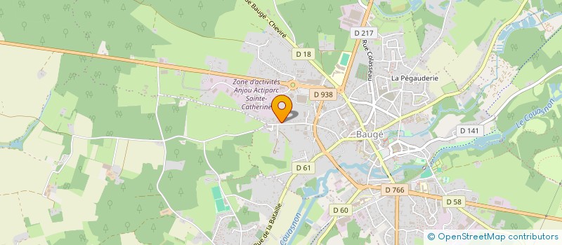 localisation de l'entreprise ASSOCIATION DES JEUNES SAPEURS-POMPIERS à BAUGE-EN-ANJOU