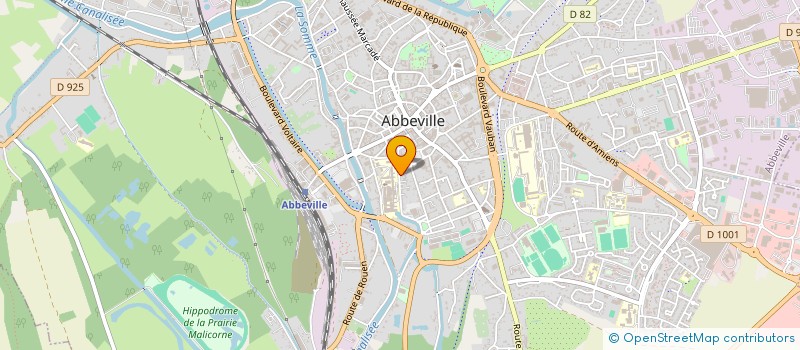 localisation de l'entreprise ASSOCIATION DES JEUNES SAPEURS POMPIERS D'ABBEVILLE à ABBEVILLE