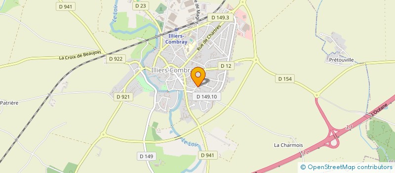 localisation de l'entreprise ASSOCIATION DES JEUNES SAPEURS POMPIERS D'ILLIERS COMBRAY à ILLIERS-COMBRAY