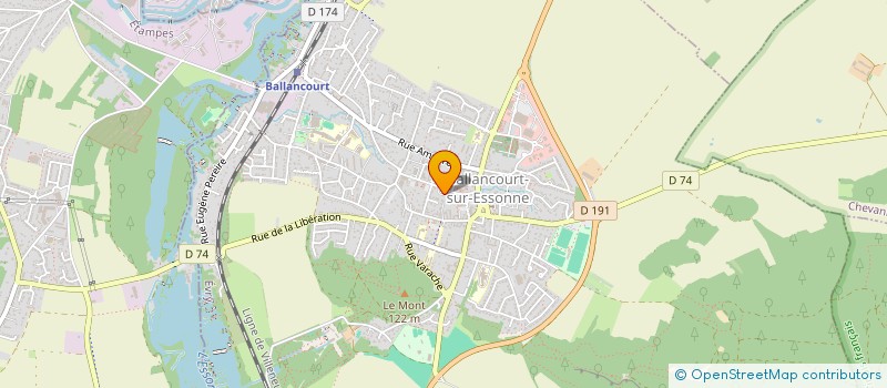 localisation de l'entreprise ASSOCIATION DES JEUNES SAPEURS POMPIERS DE BALLANCOURT- ITTEVILLE  BALLANCOURT-SUR-ESSONNE