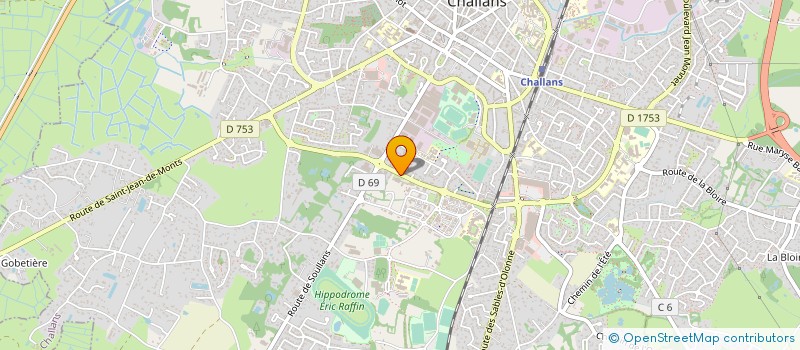 localisation de l'entreprise ASSOCIATION DES JEUNES SAPEURS POMPIERS DE CHALLANS à CHALLANS