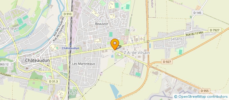 localisation de l'entreprise ASSOCIATION DES JEUNES SAPEURS-POMPIERS DE CHATEAUDUN à CHATEAUDUN