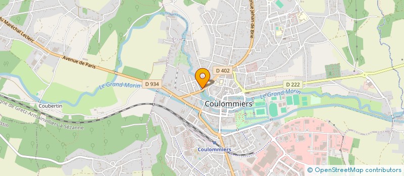 localisation de l'entreprise ASSOCIATION DES JEUNES SAPEURS POMPIERS DE COULOMMIERS à COULOMMIERS