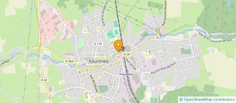 localisation de l'entreprise ASSOCIATION DES JEUNES SAPEURS POMPIERS DE FOURMIES  FOURMIES