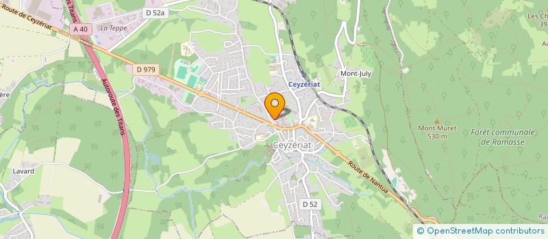 localisation de l'entreprise ASSOCIATION DES JEUNES SAPEURS POMPIERS DE LA VALLIERE à CEYZERIAT