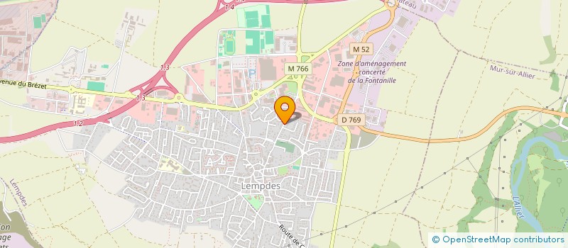 localisation de l'entreprise ASSOCIATION DES JEUNES SAPEURS POMPIERS DE LEMPDES  LEMPDES