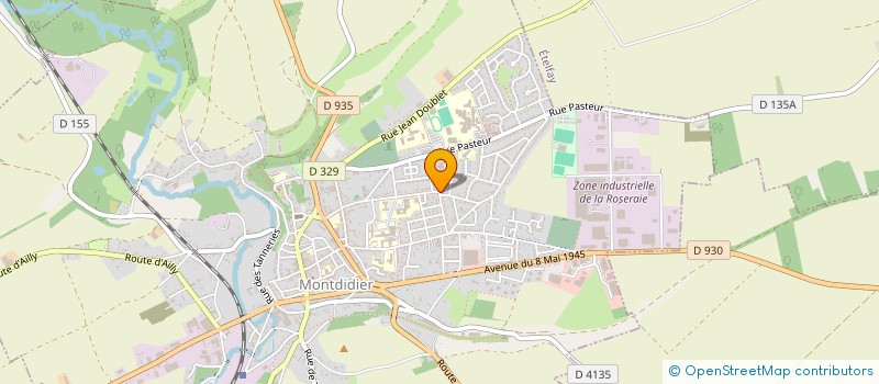 localisation de l'entreprise ASSOCIATION DES JEUNES SAPEURS-POMPIERS DE MONTDIDIER  MONTDIDIER