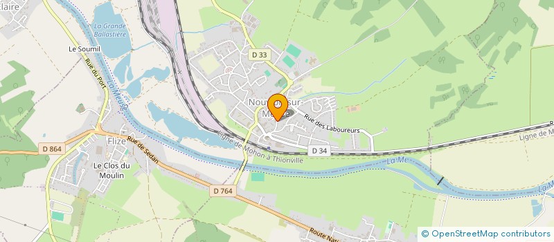 localisation de l'entreprise ASSOCIATION DES JEUNES SAPEURS POMPIERS DE NOUVION SUR MEUSE  NOUVION-SUR-MEUSE