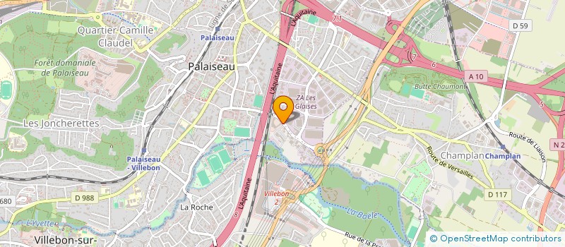 localisation de l'entreprise ASSOCIATION DES JEUNES SAPEURS POMPIERS DE PALAISEAU  PALAISEAU