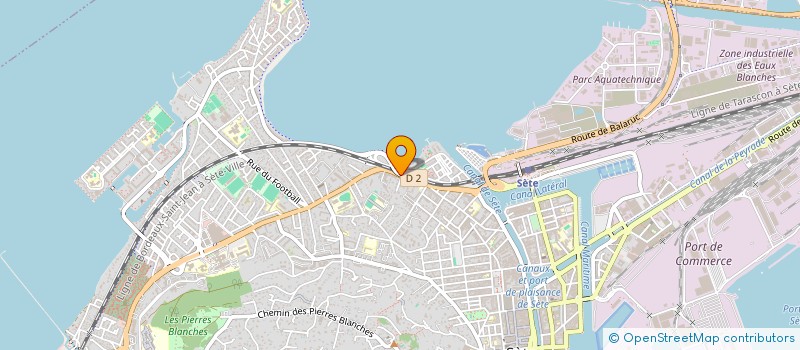 localisation de l'entreprise ASSOCIATION DES JEUNES SAPEURS-POMPIERS DE SETE  SETE