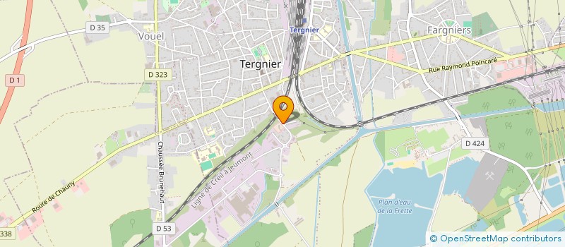 localisation de l'entreprise ASSOCIATION DES JEUNES SAPEURS-POMPIERS DE TERGNIER à TERGNIER