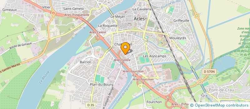 localisation de l'entreprise ASSOCIATION DES JEUNES SAPEURS POMPIERS DU PAYS D ARLES à ARLES