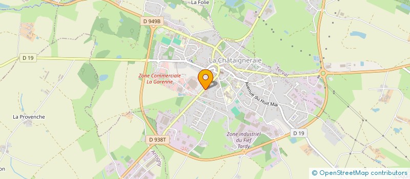 localisation de l'entreprise ASSOCIATION DES JEUNES SAPEURS POMPIERS DU PAYS DE LA CHATAIGNERAIE à LA CHATAIGNERAIE